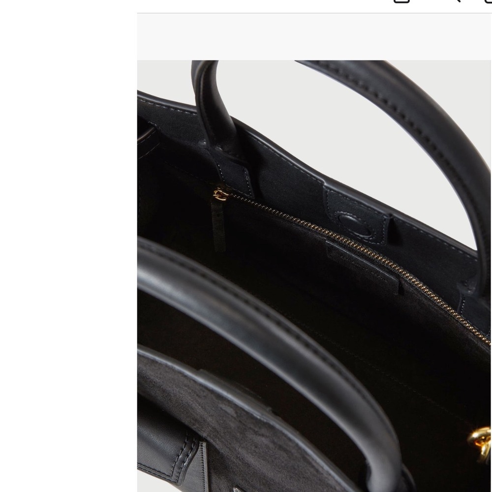 Veronica Beard Dash Cargo Top Handle Bag Suede Leather Satchel Crossbody Handbag - Picture 4 of 6